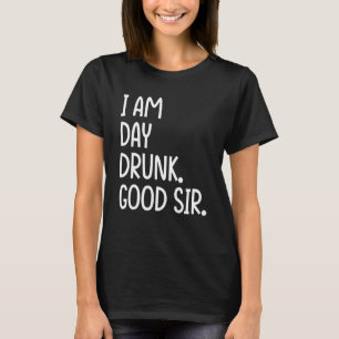 Camiseta Estoy El Día Borracho Buen Señor Vintage Vino