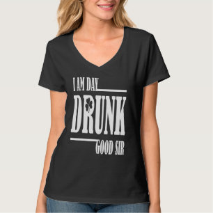 Camiseta Estoy El Día Borracho Buena Cita Sir Beber