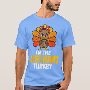 Camiseta Estoy embarazada de Turquía Feliz Día de Gracias 2