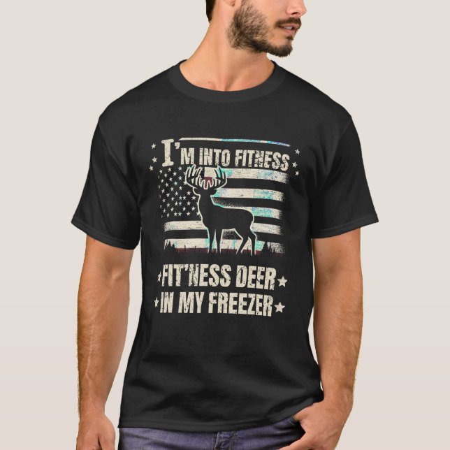 Camiseta Estoy en aptitud deer Freezer Funny Deer Hunting F (Anverso)