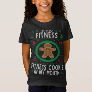 Camiseta Estoy en aptitud Navidades feos Gingerbread Man Fu