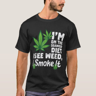 Camiseta Estoy En Dieta De Algas Veo Dicho Divertido Hombre