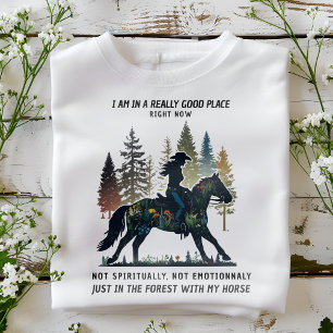 Camiseta Estoy en el bosque con mi caballo   amante de los 
