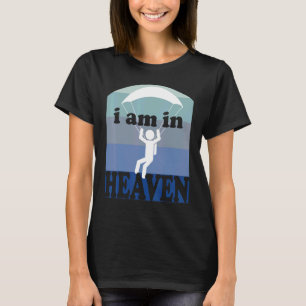 Camiseta Estoy en el cielo Saltador aéreo Retro Paracaidism