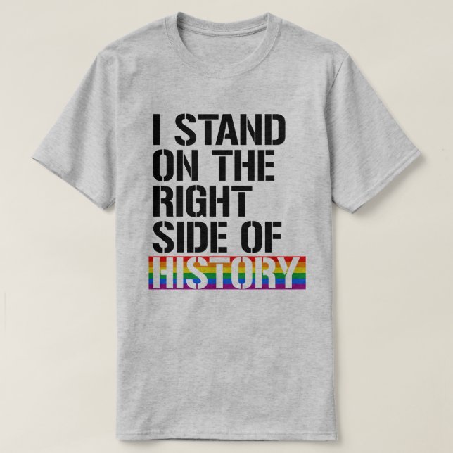 Camiseta Estoy en el lado derecho de la historia (Diseño del anverso)