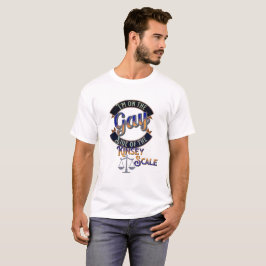Camiseta Estoy en el lado gay de la escala de Kinsey