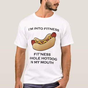 Camiseta Estoy en el perrito caliente de la aptitud