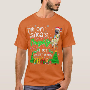 Camiseta Estoy en el travieso perro pastor alemán de Santa