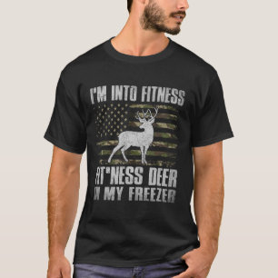Camiseta Estoy en Fitness Fitness Deer en mi Freezer Huntin