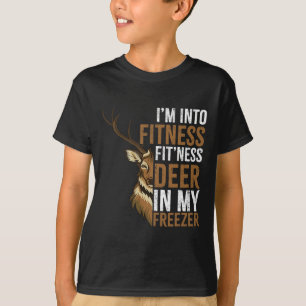 Camiseta Estoy en Fitness Fitness Deer en mi Freezer Huntin