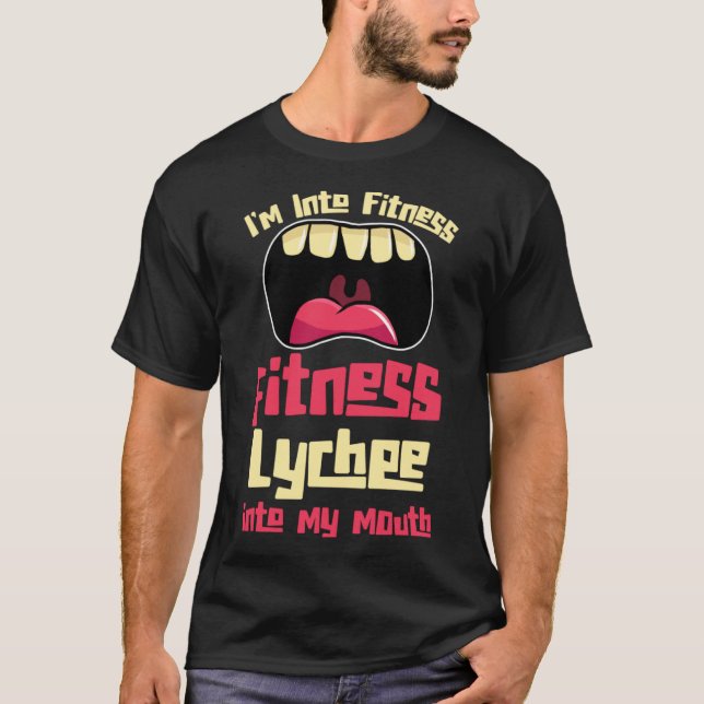 Camiseta Estoy en Fitness Fitness Fitness Lychee en mi boca (Anverso)