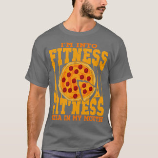 Camiseta Estoy En Fitness Fitness Fitness Pizza En Mi Boca