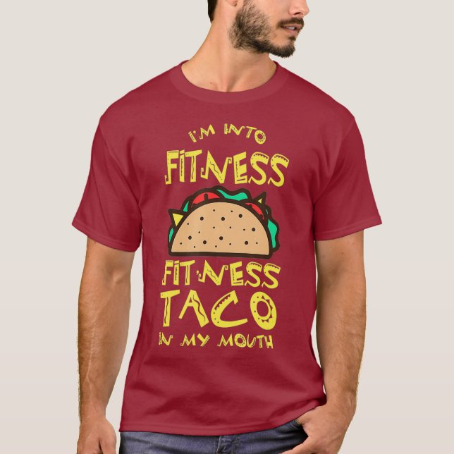 Camiseta Estoy En Fitness Funny Gimnasio De Comida Taco Jun (Anverso)