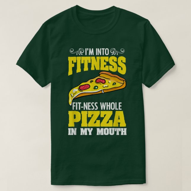 Camiseta Estoy En Fitness Funny Pizzaholic Para Un Pizz Ale (Diseño del anverso)