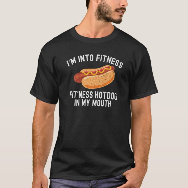 Camiseta Estoy en Fitness Hotdog In My Mouth (Anverso)