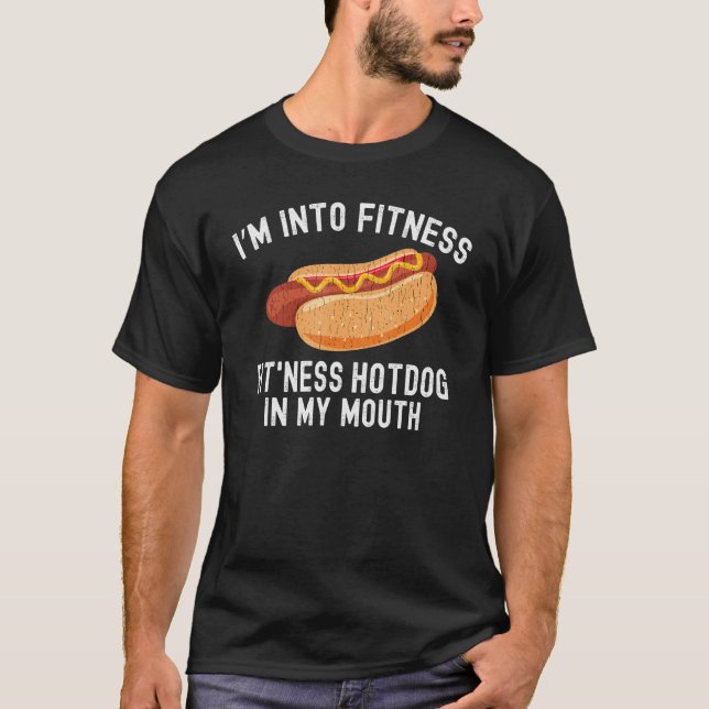 Camiseta Estoy en Fitness Hotdog In My Mouth (Anverso)
