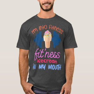 Camiseta Estoy en Fitness Ice Cream en mi ejercicio de dive
