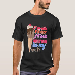 Camiseta Estoy en Fitness Ice Cream en mi ejercicio de dive