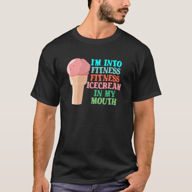 Camiseta Estoy en Fitness Ice Cream en mi ejercicio de dive (Anverso)