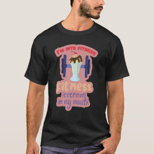 Camiseta Estoy en Fitness Ice Cream en mi ejercicio de dive