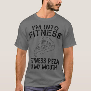 Camiseta Estoy en Fitness Pizza en mi boca T 