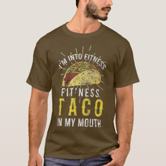 Camiseta Estoy en Fitness Taco en mi amante del taco de la 