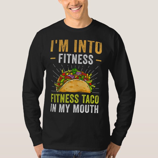 Camiseta Estoy en Fitness Taco en mi boca (Anverso)