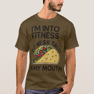 Camiseta Estoy en Fitness Taco en mi boca divertida Tacos G