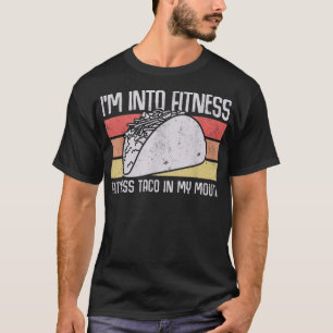 Camiseta Estoy en Fitness Taco en mi boca hombres mujeres j