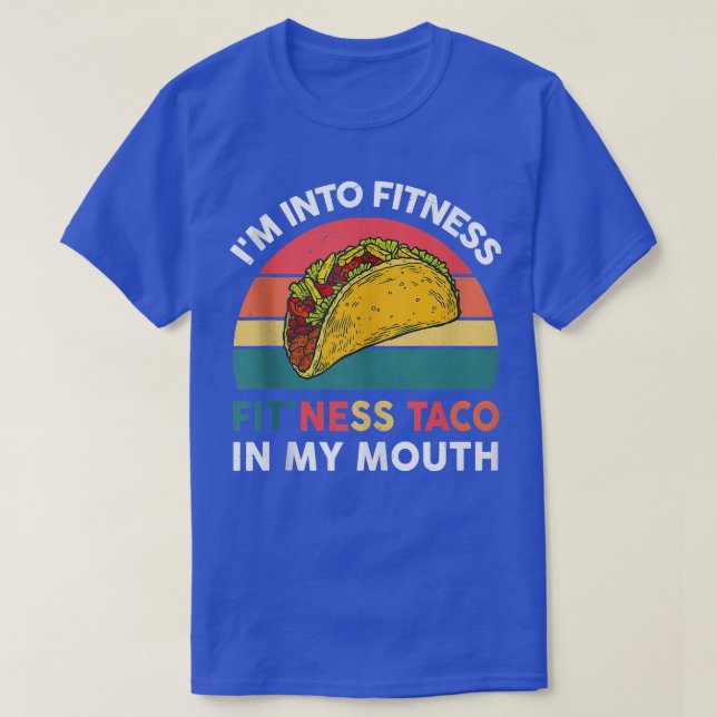 Camiseta Estoy en Fitness Taco en mi Fiesta Pa (Diseño del anverso)