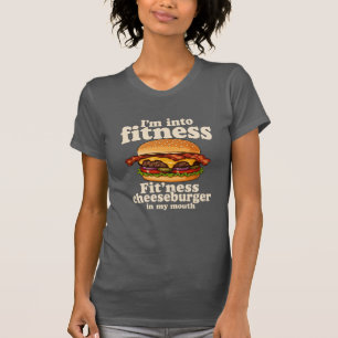 Camiseta Estoy En Forma Hamburguesa Con Queso En Mi Boca Di