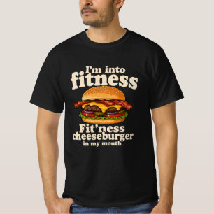 Camiseta Estoy En Forma Hamburguesa Con Queso En Mi Boca Di