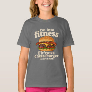 Camiseta Estoy En Forma Hamburguesa Con Queso En Mi Boca Di