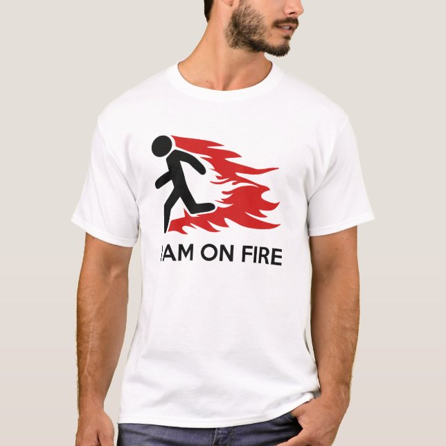 Camiseta Estoy En Fuego (Anverso)