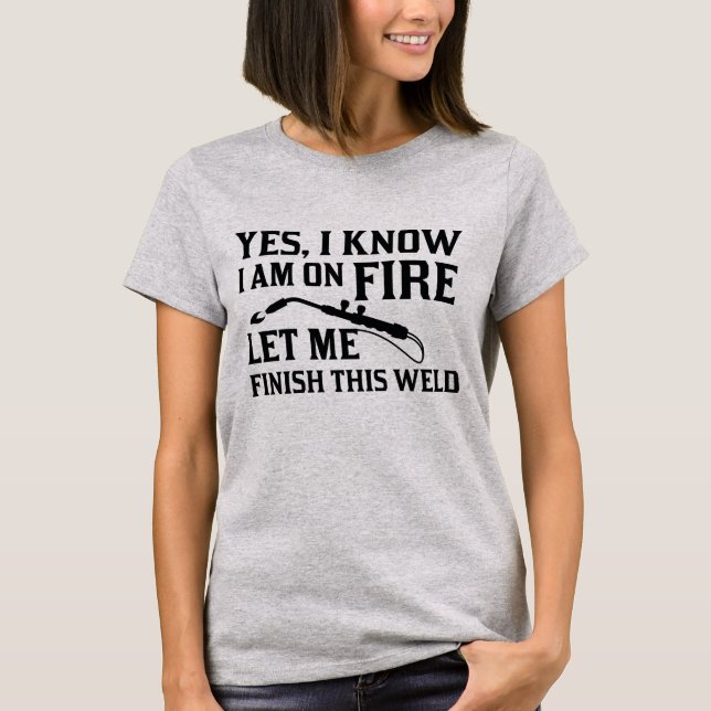 Camiseta Estoy En Fuego (Anverso)