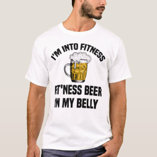 Camiseta Estoy en la cerveza apta para ponerse en forma en
