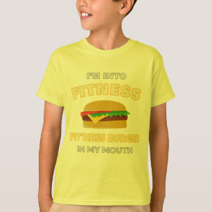 Camiseta Estoy en la hamburguesa Fitness Fit en mi comida d