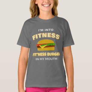 Camiseta Estoy en la hamburguesa Fitness Fit en mi comida d
