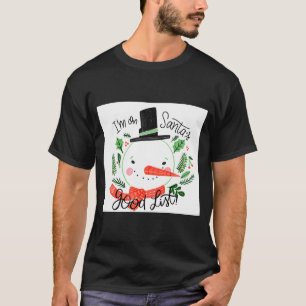 Camiseta Estoy En La Lista Buena De Santa Niño De La Nieve