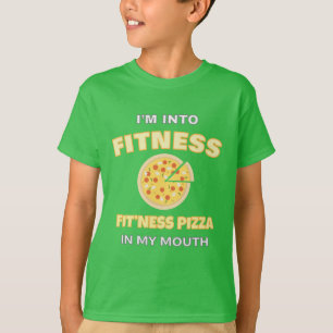 Camiseta Estoy en la pizza de aptitud para el fitness en mi