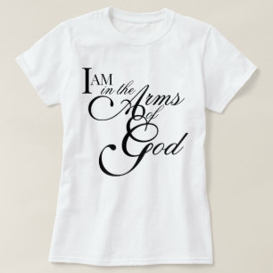 Camiseta "Estoy en los brazos de Dios" estética espiritual 