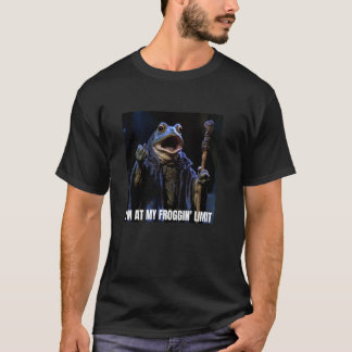 Camiseta Estoy en mi límite de ranas, rana estresada