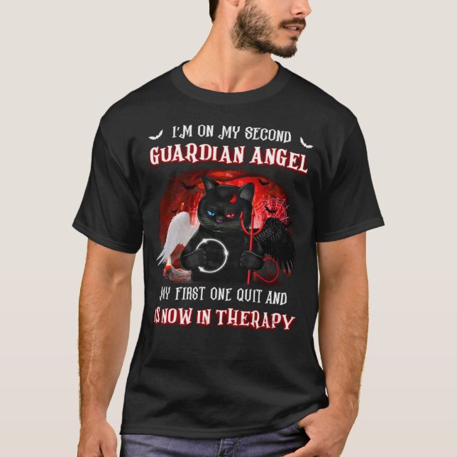 Camiseta Estoy en mi segundo ángel de la guarda mi primera  (Anverso)