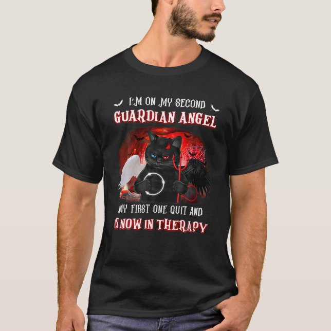 Camiseta Estoy en mi segundo Ángel de la Guardia mi primera (Anverso)