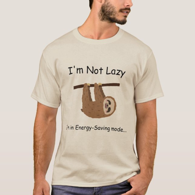 Camiseta Estoy en modo de ahorro de energía (Anverso)