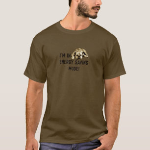 Camiseta Estoy en modo de ahorro de energía bulldog somnoli