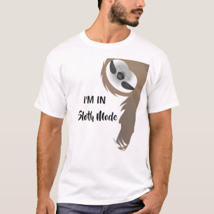 Camiseta Estoy en modo eslogan colgando perezoso durmiendo