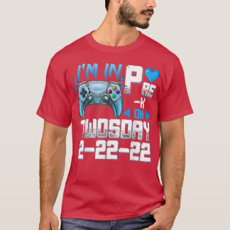 Camiseta Estoy en PreK el martes 2222 Videojuegos 