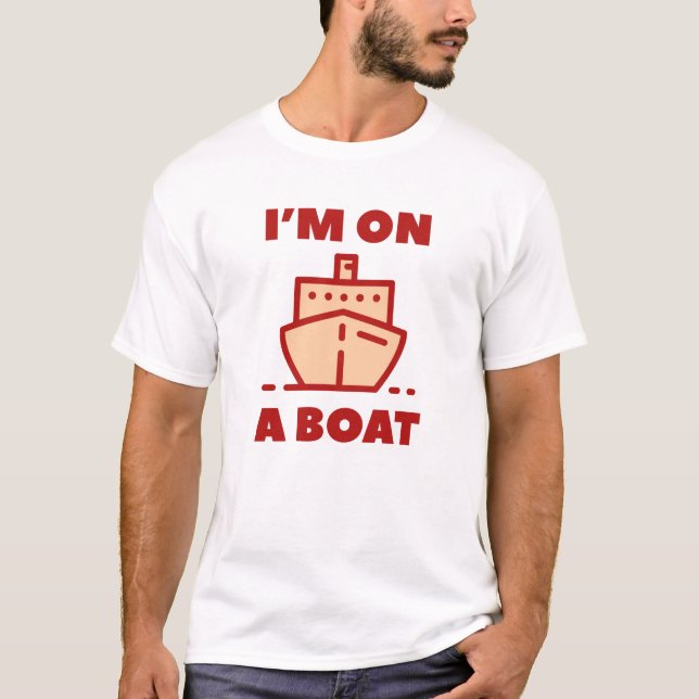 Camiseta Estoy en un barco (Anverso)