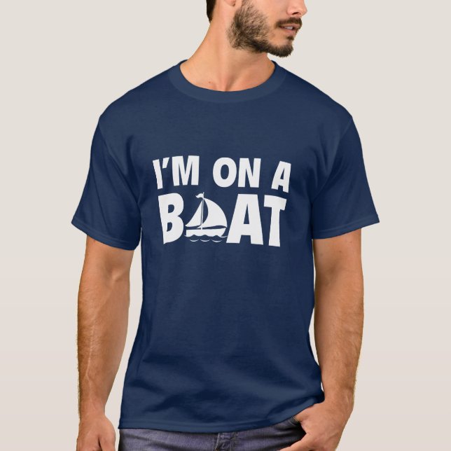 Camiseta Estoy en un barco (Anverso)